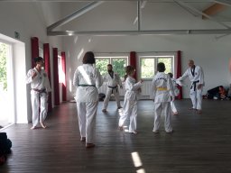 Gemeinsames Grillen und Übernachtung im Sportheim